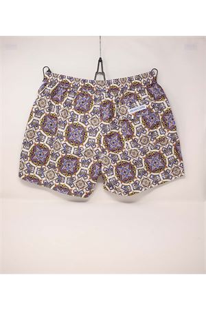 Majolica pattern swimsuit Aram Capri | ACBM049ARANCIONE